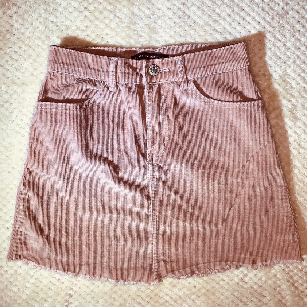 Brandy Melville corduroy mini skirt